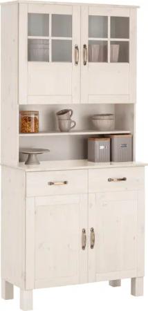 Home affaire Küchenbuffet "Alby", Breite 85 cm, 2 Glastüren