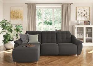 Home affaire Ecksofa "Boston L-Form", (2 St.), Kopfteilverstellung an jeder Sitzfläche, wahlweise Relaxfunktion