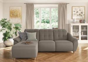 Home affaire Ecksofa "Boston L-Form", (2 St.), Kopfteilverstellung an jeder Sitzfläche, wahlweise Relaxfunktion
