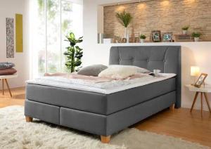 Home affaire Boxspringbett "Calloway", inkl. Topper, XXL-Ausführung, in 4 Farben, 5 Breiten, 3 Matratzenarten