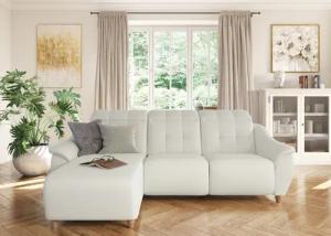 Home affaire Ecksofa "Boston L-Form", (2 St.), Kopfteilverstellung an jeder Sitzfläche, wahlweise Relaxfunktion