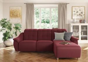 Home affaire Ecksofa "Boston L-Form", (2 St.), Kopfteilverstellung an jeder Sitzfläche, wahlweise Relaxfunktion