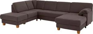 Home affaire Wohnlandschaft "Belfort U-Form", mit Federkern, wahlweise mit Bettfunktion und Stauraum