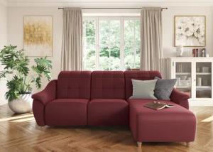 Home affaire Ecksofa "Boston L-Form", (2 St.), Kopfteilverstellung an jeder Sitzfläche, wahlweise Relaxfunktion