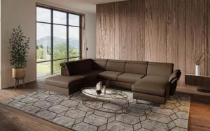 Home affaire Wohnlandschaft "Calypso U-Form", wahlweise mit motorischer Relaxfunktion