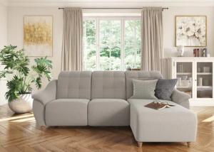 Home affaire Ecksofa "Boston L-Form", (2 St.), Kopfteilverstellung an jeder Sitzfläche, wahlweise Relaxfunktion