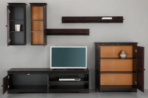 Home affaire Wohnwand, (Set, 4 St.), Set aus: 2 Hängeschränken, Lowboard und Kommode