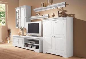 Home affaire Wohnwand, (Set, 4 St.), Set aus: 2 Hängeschränken, Lowboard und Kommode
