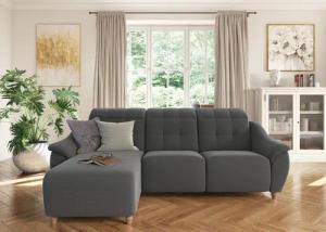 Home affaire Ecksofa "Boston L-Form", (2 St.), Kopfteilverstellung an jeder Sitzfläche, wahlweise Relaxfunktion