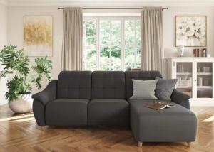 Home affaire Ecksofa "Boston L-Form", (2 St.), Kopfteilverstellung an jeder Sitzfläche, wahlweise Relaxfunktion