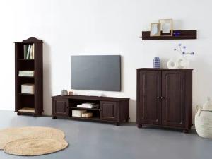 Home affaire Wohnwand "Mette", (3 St.), 1 Midischrank, 1 Bücherregal und 1 Lowboard ohne Wandboard
