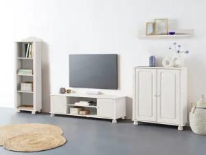Home affaire Wohnwand "Mette", (3 St.), 1 Midischrank, 1 Bücherregal und 1 Lowboard ohne Wandboard