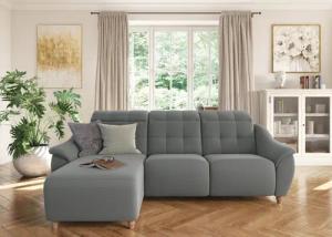 Home affaire Ecksofa "Boston L-Form", (2 St.), Kopfteilverstellung an jeder Sitzfläche, wahlweise Relaxfunktion