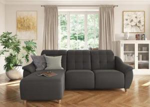 Home affaire Ecksofa "Boston L-Form", (2 St.), Kopfteilverstellung an jeder Sitzfläche, wahlweise Relaxfunktion