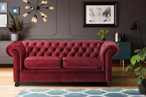 Home affaire Chesterfield-Sofa "Chesterfield Home 3-Sitzer B/T/H: 192/87/75 cn", mit edler Knopfheftung und typischen Armlehnen