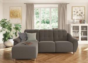 Home affaire Ecksofa "Boston L-Form", (2 St.), Kopfteilverstellung an jeder Sitzfläche, wahlweise Relaxfunktion