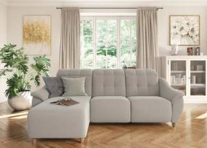 Home affaire Ecksofa "Boston L-Form", (2 St.), Kopfteilverstellung an jeder Sitzfläche, wahlweise Relaxfunktion