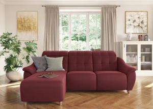 Home affaire Ecksofa "Boston L-Form", (2 St.), Kopfteilverstellung an jeder Sitzfläche, wahlweise Relaxfunktion