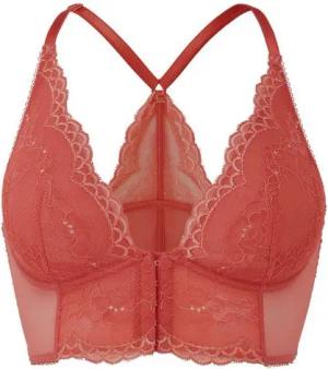 Gossard Longline-BH Lace Longline BH mit Frontverschluss Cinnamon (Longline BH, 1-tlg., Spitze/Netz)