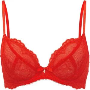 Gossard Dekolleté-BH Lace Natural Push-Up BH Chilli Red 70 F (Balcony BH, Spitze/Netz)