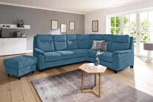 Home affaire Ecksofa "Boccaccio L-Form", mit Federkern, incl. Kopfteilverstellung, wahlweise Bettfunktion