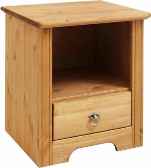 Home affaire Nachtkonsole "Hugo", Nachttisch mit 1 Schublade, aus massiver Kiefer