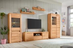Home affaire Wohnwand "Burani", (Set, 4 St.), teilmassives Holz