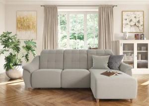 Home affaire Ecksofa "Boston L-Form", (2 St.), Kopfteilverstellung an jeder Sitzfläche, wahlweise Relaxfunktion