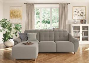 Home affaire Ecksofa "Boston L-Form", (2 St.), Kopfteilverstellung an jeder Sitzfläche, wahlweise Relaxfunktion