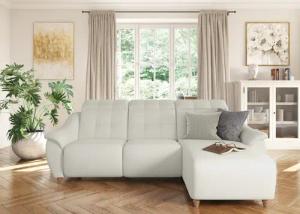 Home affaire Ecksofa "Boston L-Form", (2 St.), Kopfteilverstellung an jeder Sitzfläche, wahlweise Relaxfunktion
