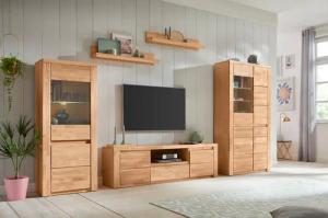 Home affaire Wohnwand "Burani", (Set, 4 St.), teilmassives Holz
