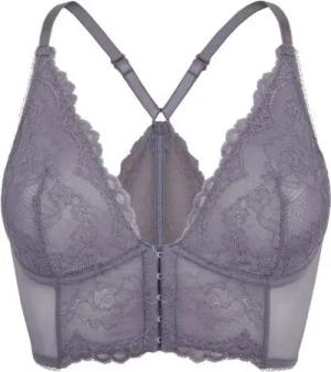Gossard Longline-BH Lace Longline V-Bügel BH mit Frontverschluss Platin 70 H (Longline BH, 1-tlg., Spitze/Netz)