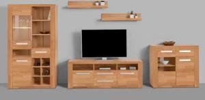 Home affaire Wohnwand "Kolding", (Set, 5 St.), teilmassives Holz