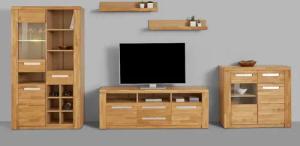 Home affaire Wohnwand "Kolding", (Set, 5 St.), teilmassives Holz