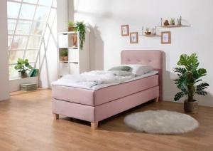 Home affaire Boxspringbett "Fargo", inkl. Topper, in 3 Matratzenarten, in Samt- oder Strukturstoff
