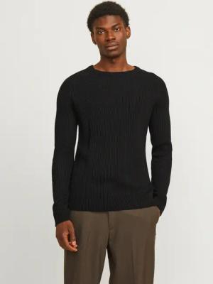 Jack & Jones Rundhalspullover "JJPANNEL KNIT CREW NECK AW24"
