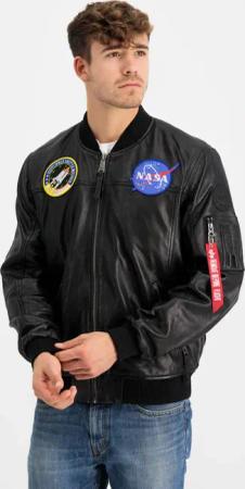 Alpha Industries Bomberjacke "Alpha Industries Men - Bomber Jackets MA-1 LW NASA Leather"