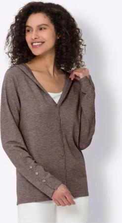 heine Kapuzenstrickjacke