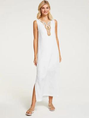 heine Maxikleid "Leinenkleid"