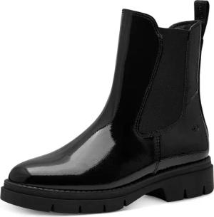 Tamaris Chelseaboots, Blockabsatz, Stiefelette, Businessschuh, Schlupfboots, T-Logoprägung