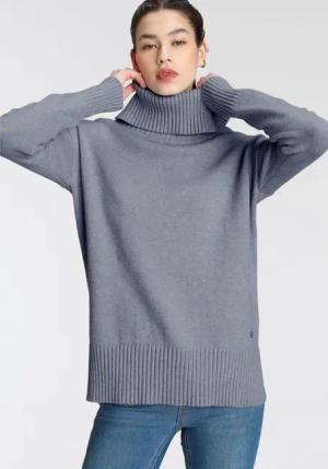 Tamaris Rollkragenpullover, mit Rippdetails