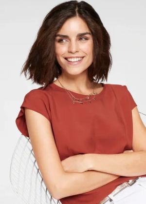 Tamaris Shirtbluse, mit abgerundetem Saum