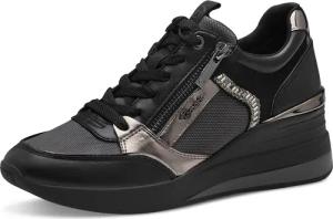 Tamaris Keilsneaker, Freizeitschuh, Halbschuh, Schnürschuh mit Schmucksteinen