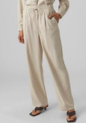 Vero Moda Schlupfhose "VMJESMILO WIDE PANTS GA NOOS", mit Leinen