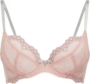 Gossard Dekolleté-BH Lace Natural Push-Up BH Balettpink/Silver 85 D (Balcony BH, Spitze/Netz)