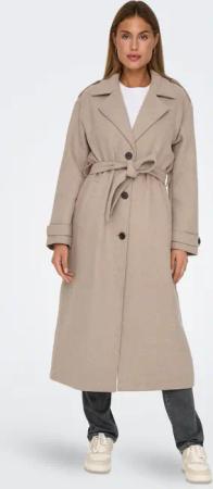 ONLY Langmantel "ONLNALINA X-LONG WOOL TRENCHCOAT OTW", mit Wolle