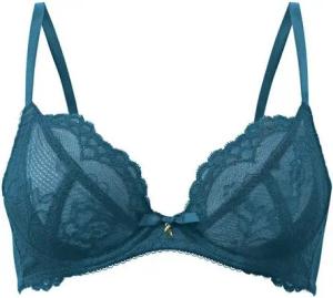 Gossard Dekolleté-BH Lace Natural Push-Up BH Inkblue 70 G (Balcony BH, Spitze/Netz)