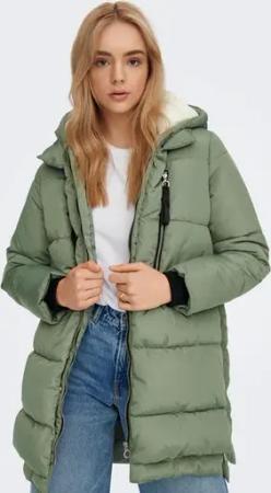 ONLY Steppmantel "ONLNORA LONG PUFFER COAT", mit Kapuze