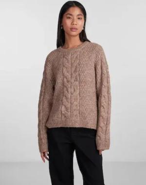 pieces Strickpullover "PCNINA LS O-NECK KNIT NOOS BC"