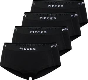 pieces Hipster "PCLOGO LADY 4 PACK SOLID NOOS BC", (Packung, 4 St., 4er-Pack)